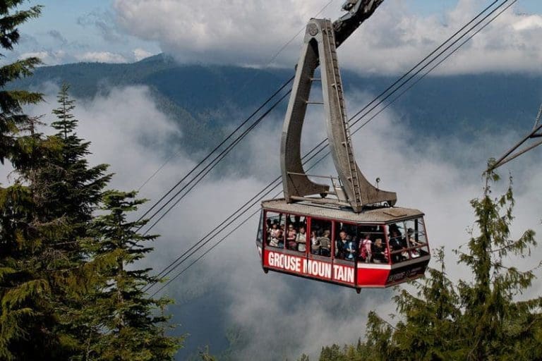Grouse Mountain Cable Car in North Vancouver